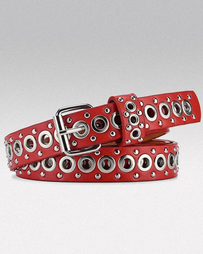 Women Y2k belt ’Eonflux’ Red