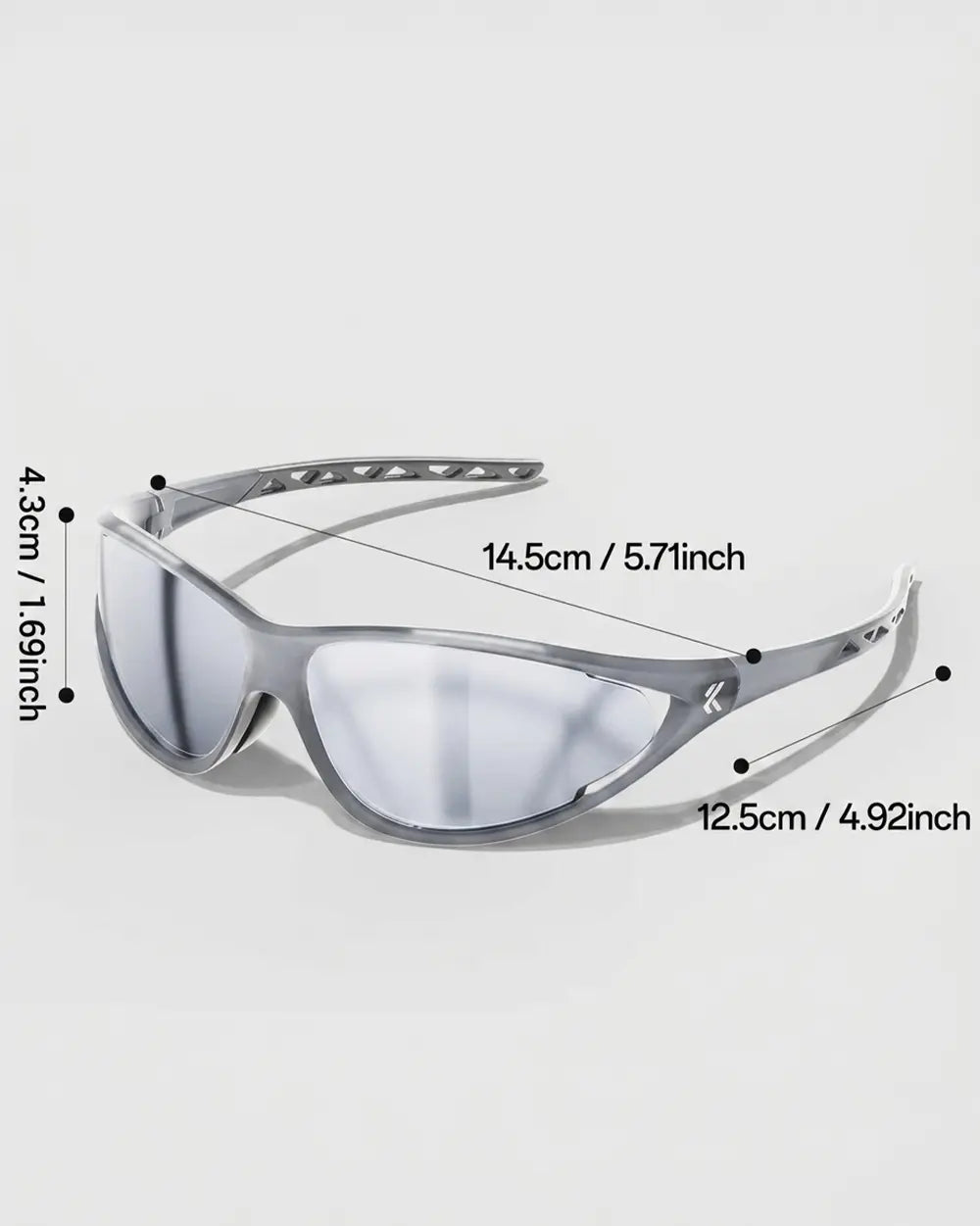 Wraparound Sunglasses Y2K ’Topaz’