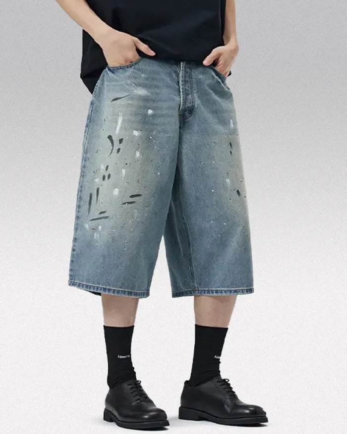 Y2k baggy jorts ’Spectron’