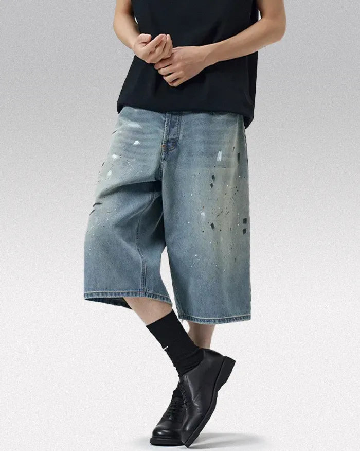 Y2k baggy jorts ’Spectron’