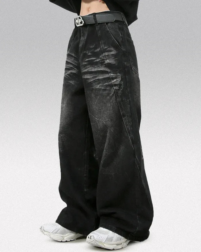 Y2k black baggy jeans ’Sonic’