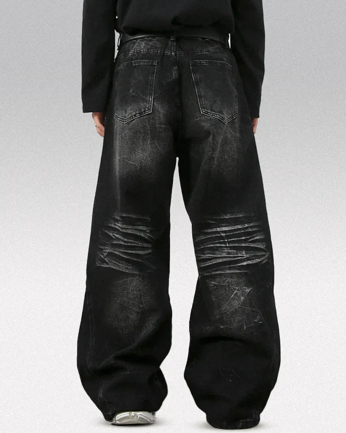 Y2k black baggy jeans ’Sonic’