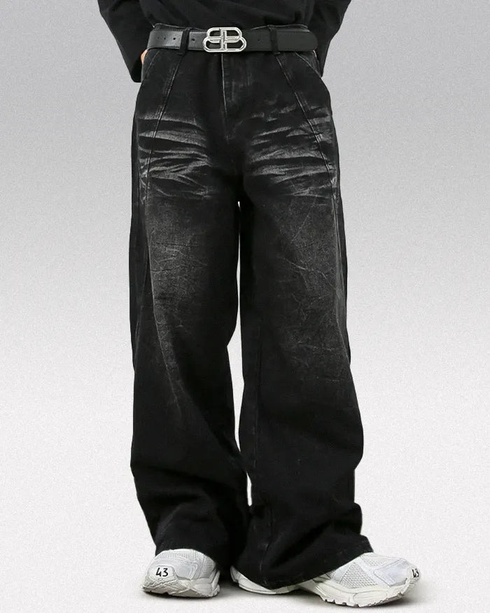 Y2k black baggy jeans ’Sonic’