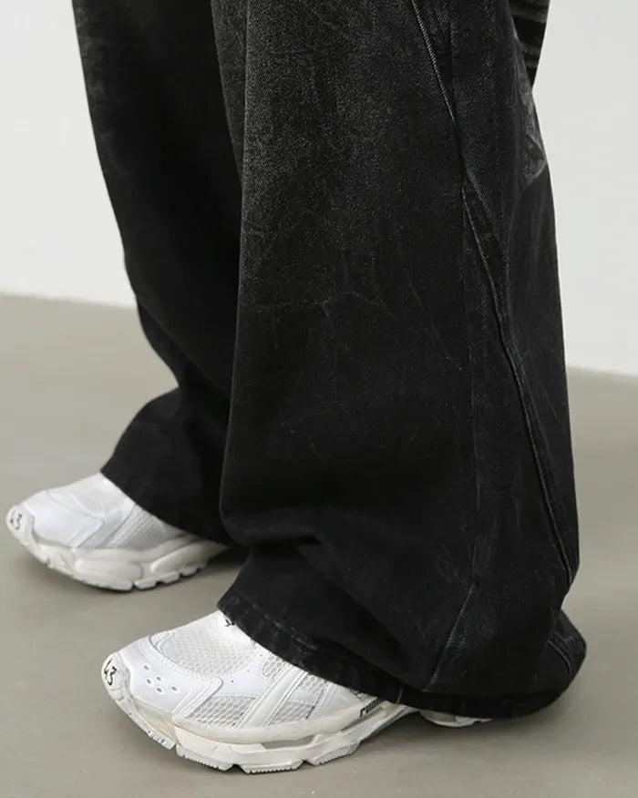 Y2k black baggy jeans ’Sonic’