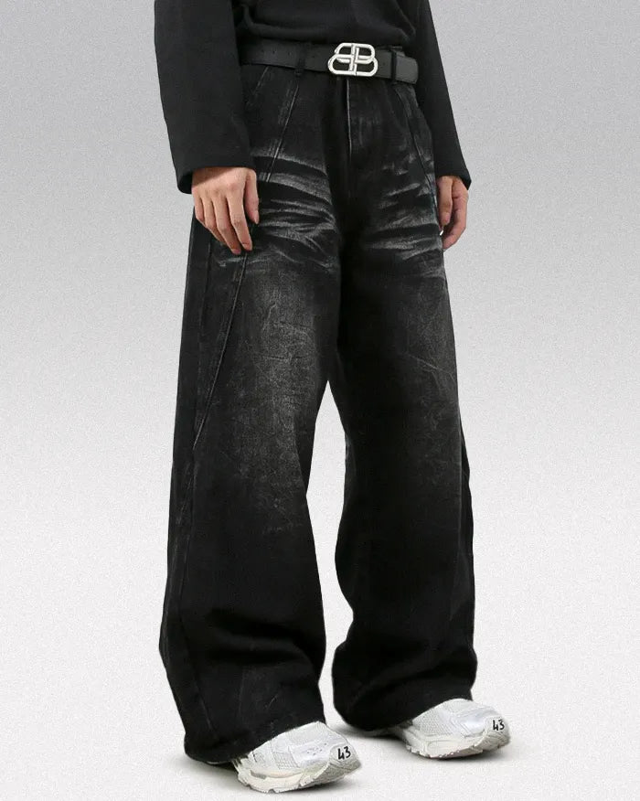 Y2k black baggy jeans ’Sonic’
