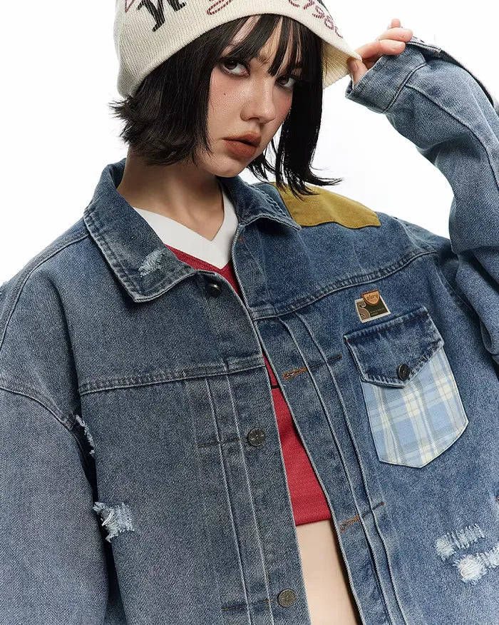 Y2k denim jacket ’Iris’