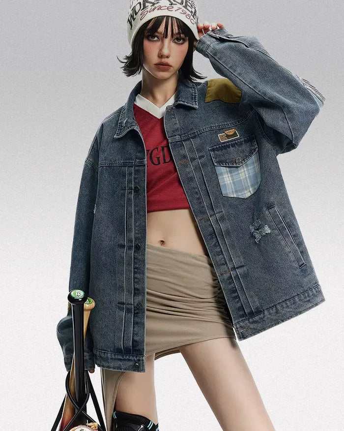 Y2k denim jacket ’Iris’