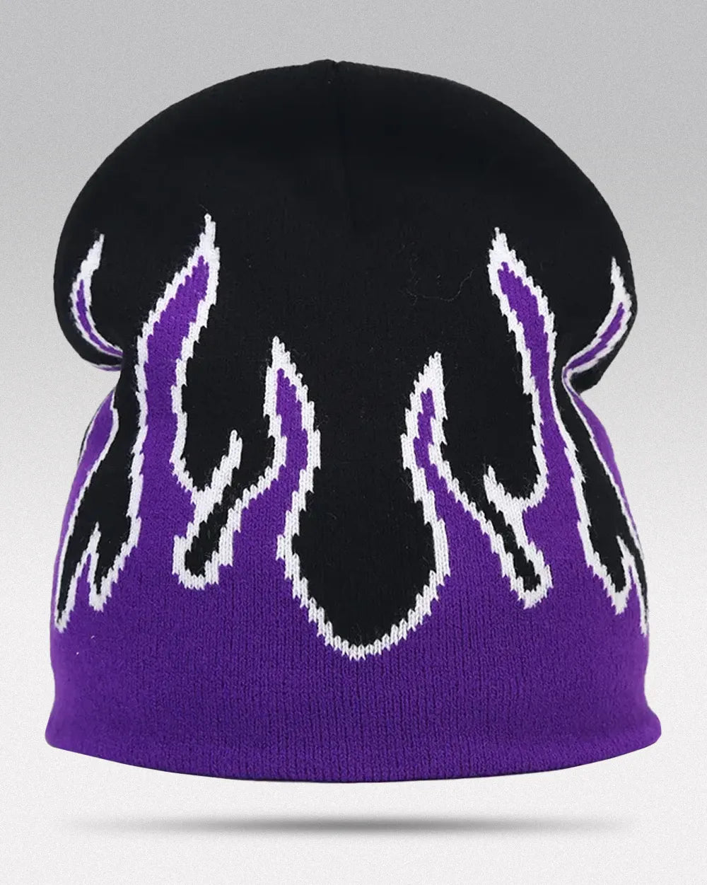 Y2K Flame Beanie - Purple