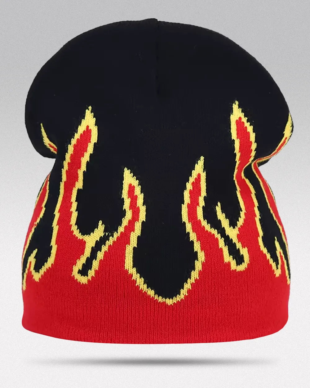Y2K Flame Beanie - Red