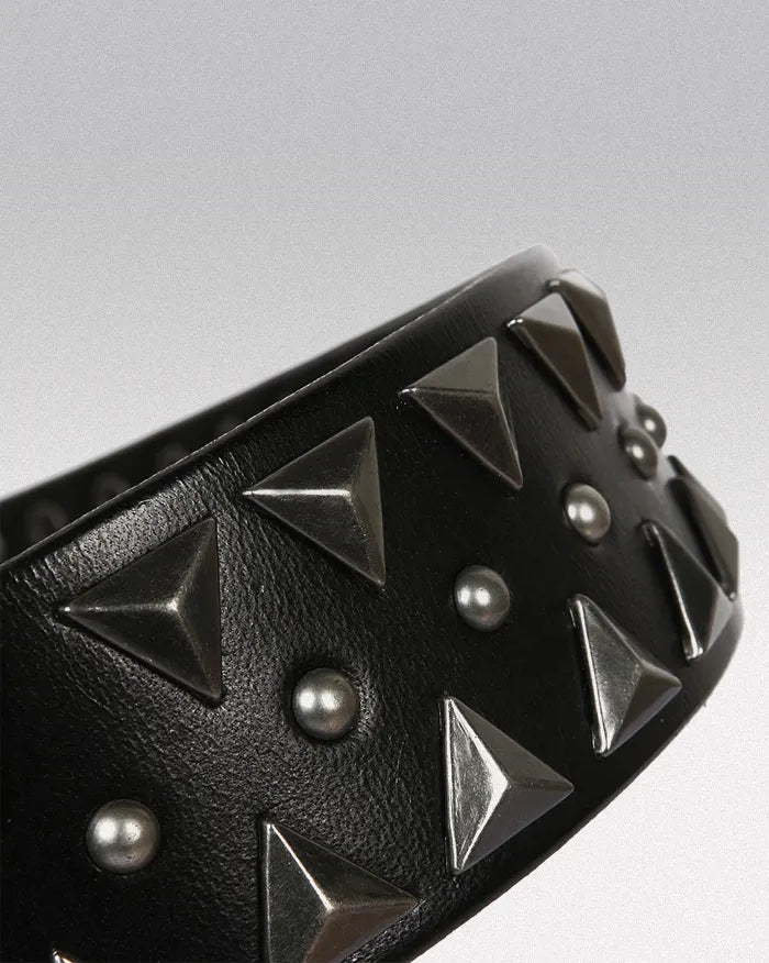 Y2k leather belt ’Flux’