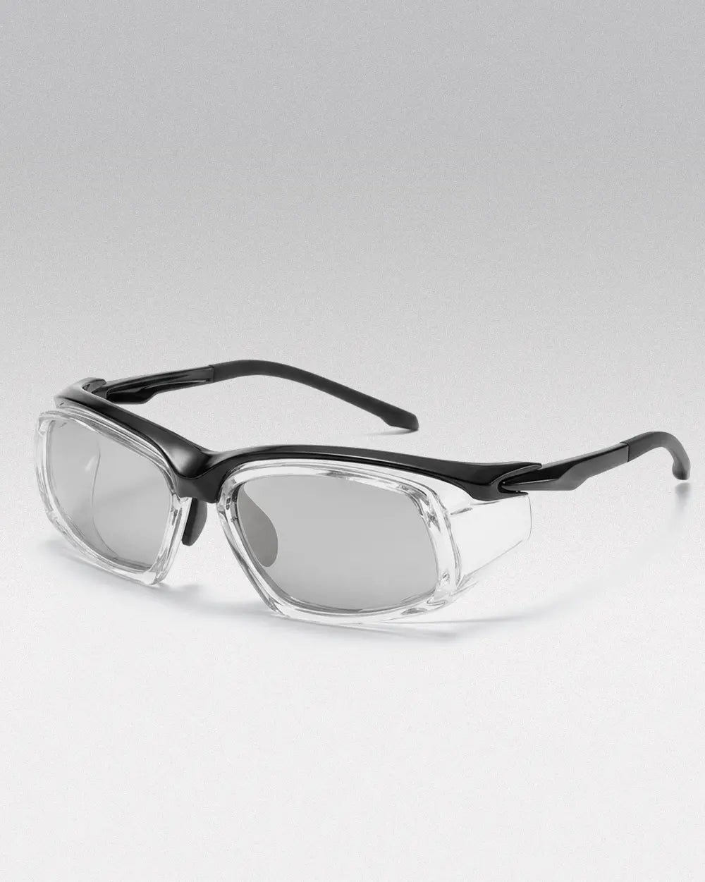 Y2K Polarized Sunglasses ’Nexon’ - Grey / Transparent