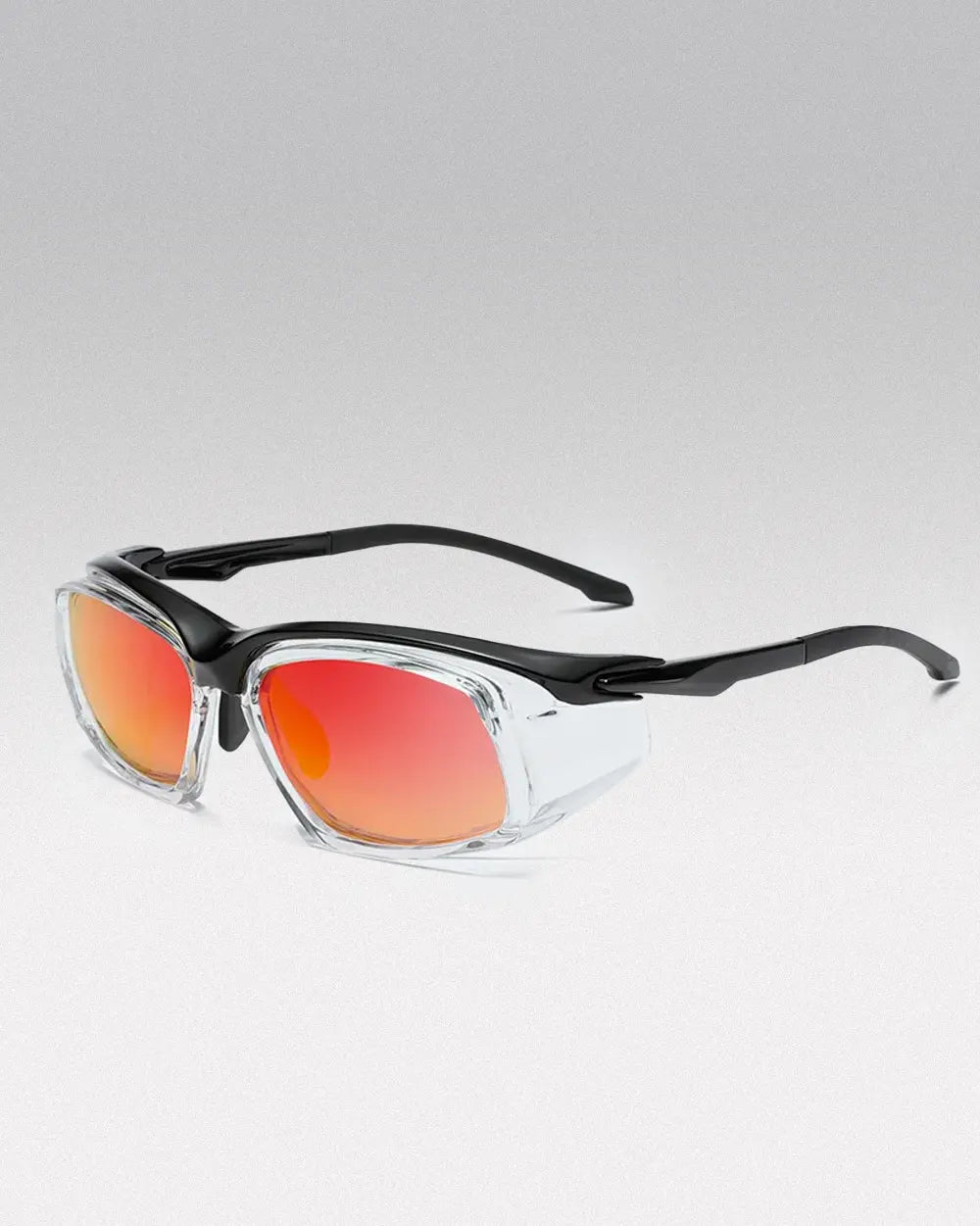 Y2K Polarized Sunglasses ’Nexon’ - Red / Transparent