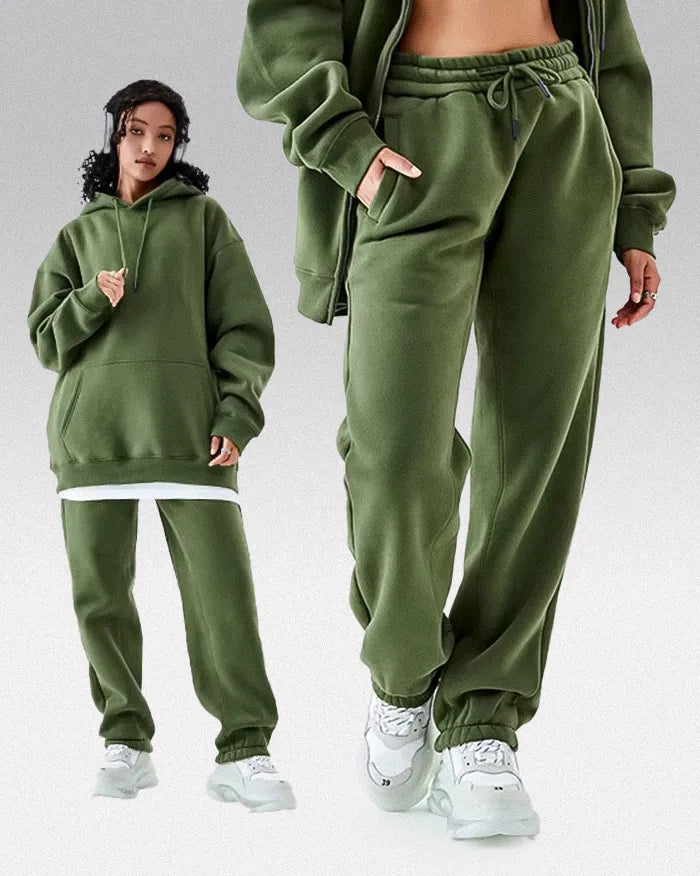 Y2k Sweatpants ’Zenith’ - army green / S