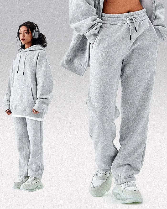 Y2k Sweatpants ’Zenith’ - Flower Grey / S