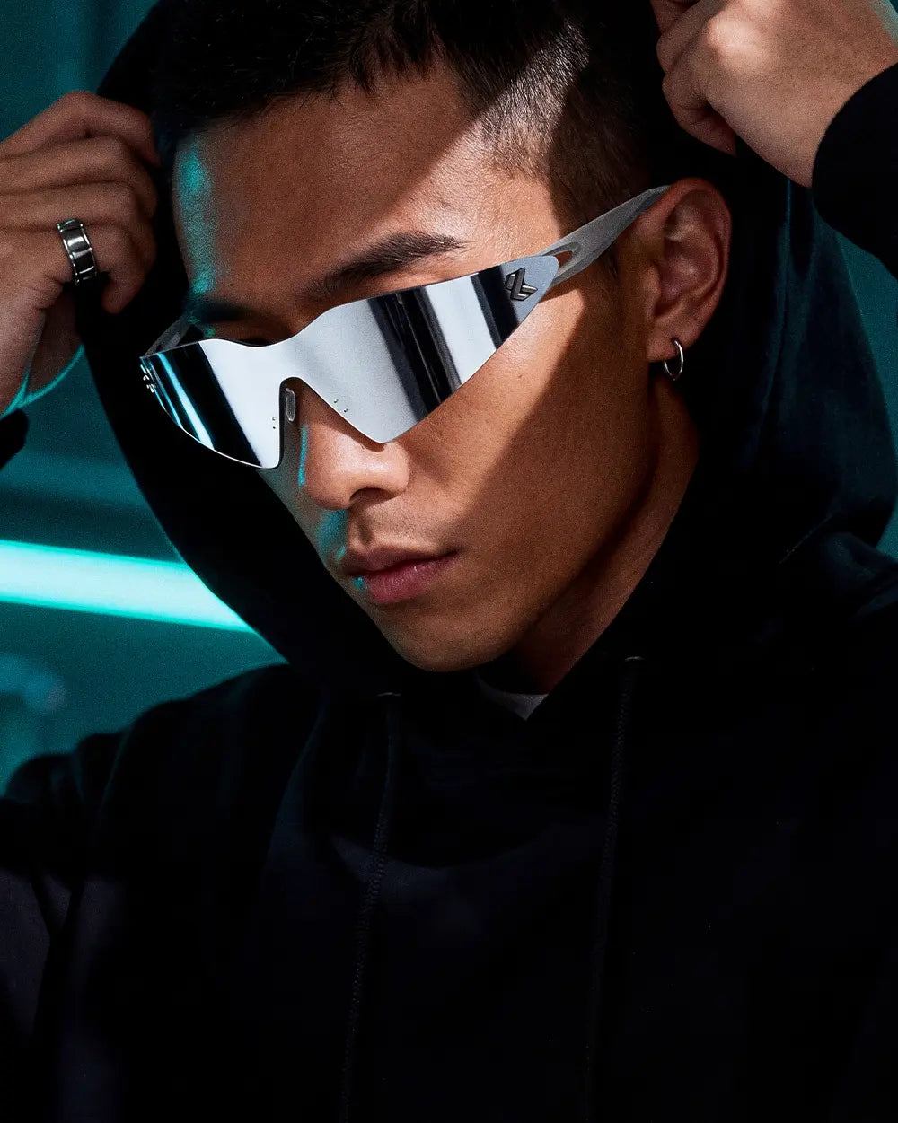 Y2K Visor Sunglasses ’Ashen’