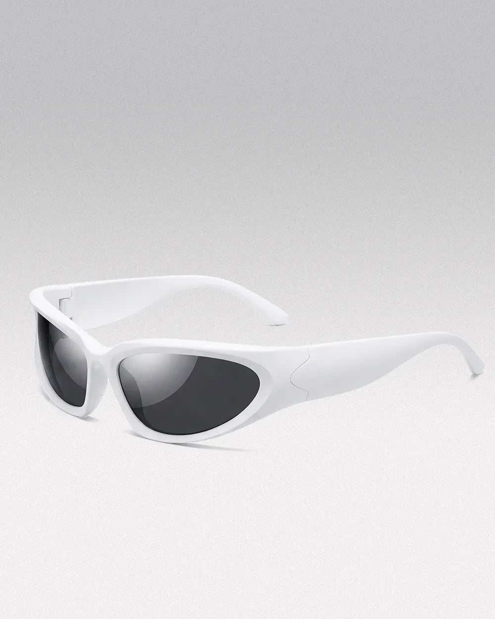 Y2K White Sunglasses ’Swift’ - Black