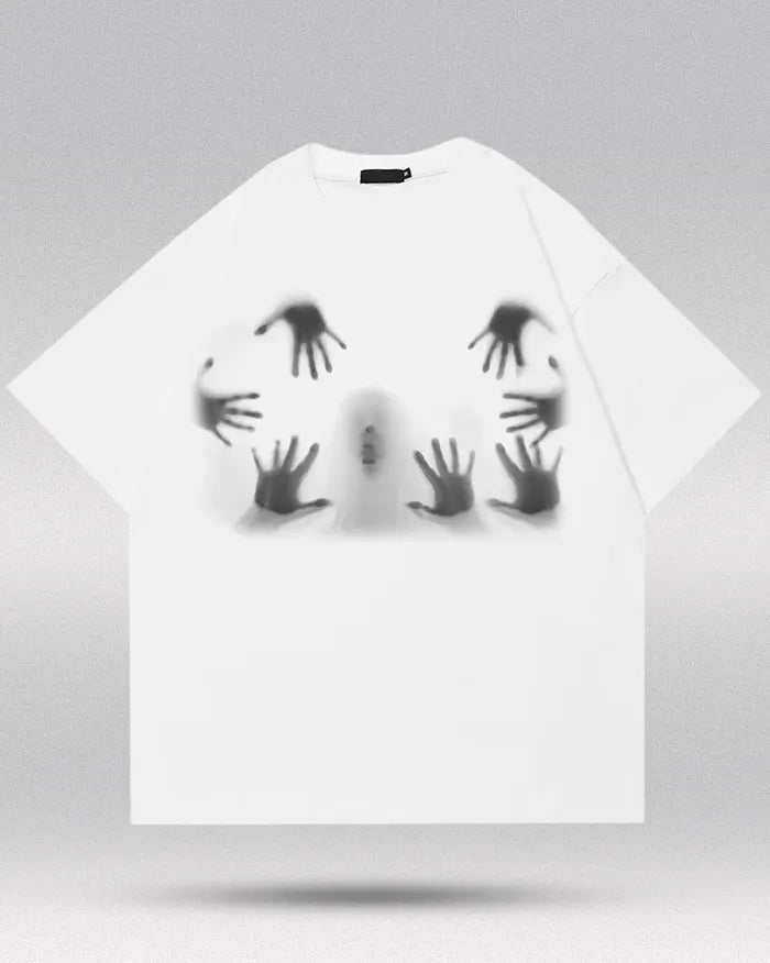 Y2k white t shirt ’Ethereal’ S