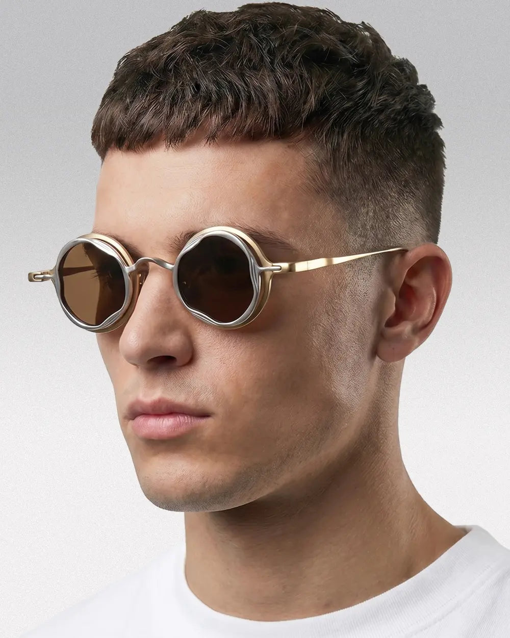 2 in 1 Titanium Sunglasses ’Quadra’
