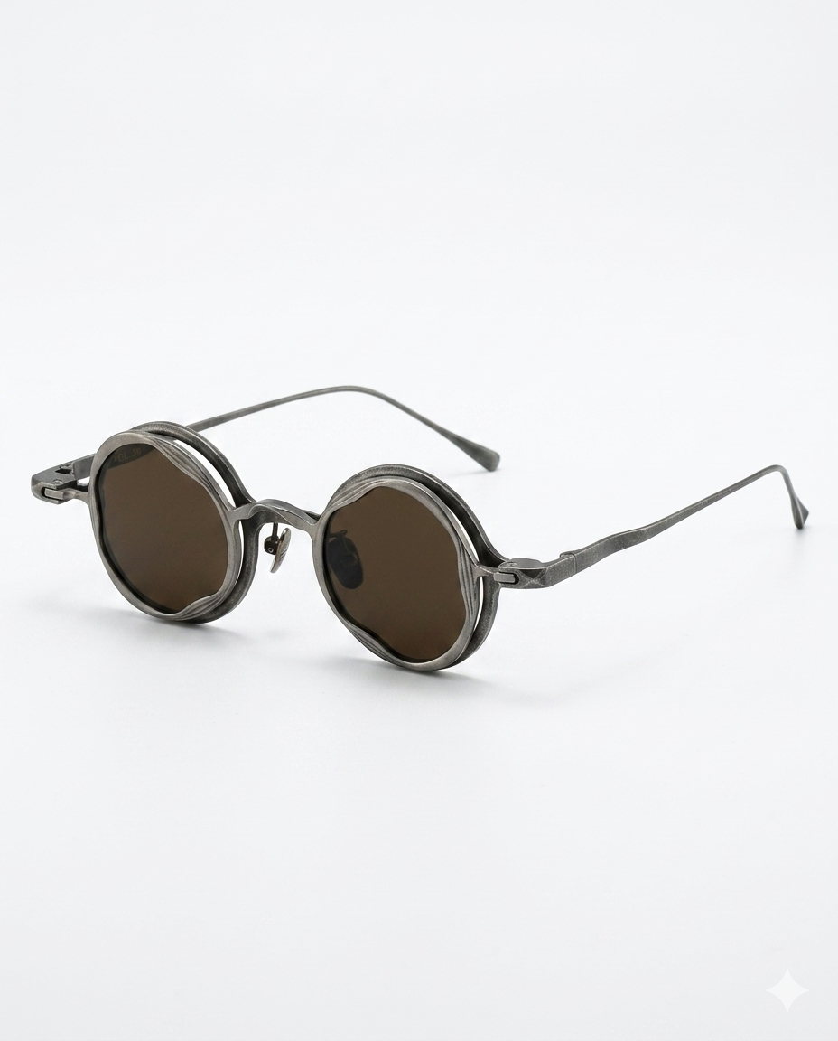 2 in 1 Titanium Sunglasses ’Quadra’