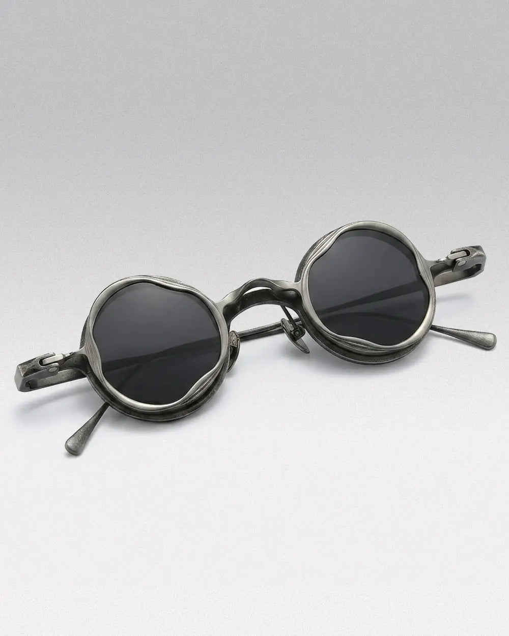 2 in 1 Titanium Sunglasses ’Quadra’ - Grey