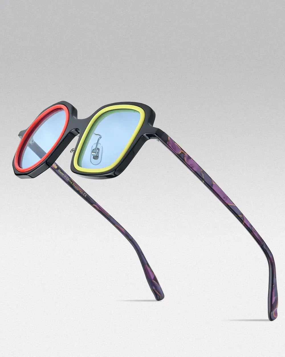 Acetate Polarized Sunglasses ’Augur’ - Black