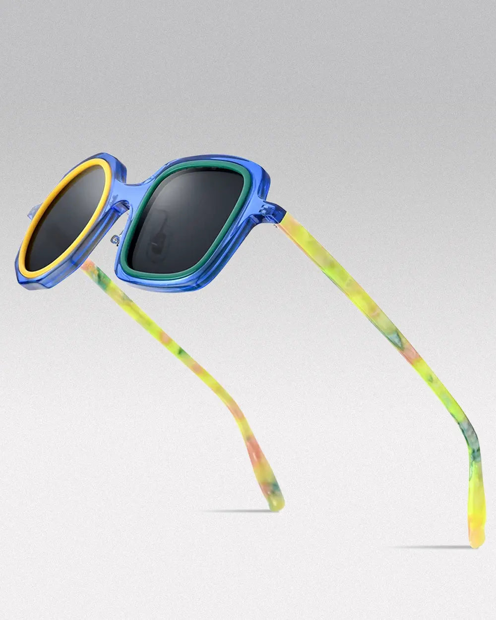 Acetate Polarized Sunglasses ’Augur’ - Blue
