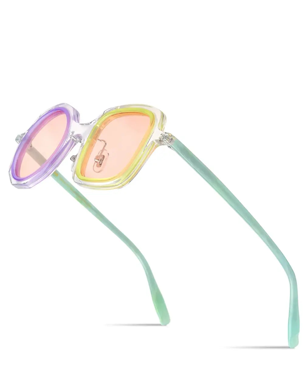Acetate Polarized Sunglasses ’Augur’ - Transparent