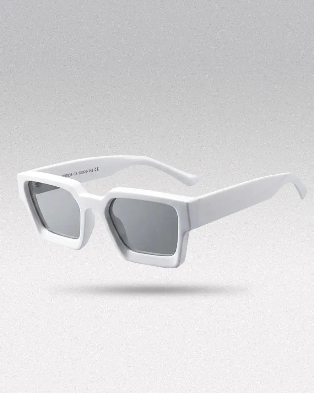 Acetate Sunglasses ’Glacia’ - White/Grey