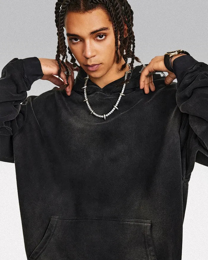 Acid wash hoodie ’Lucid’