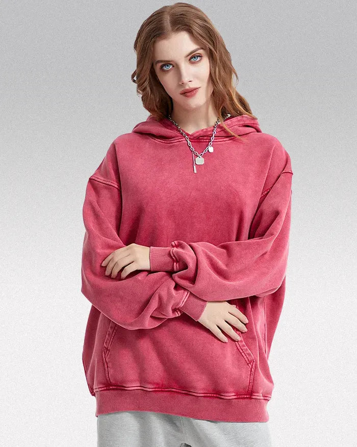 Acid washed hoodie ’Chrono’