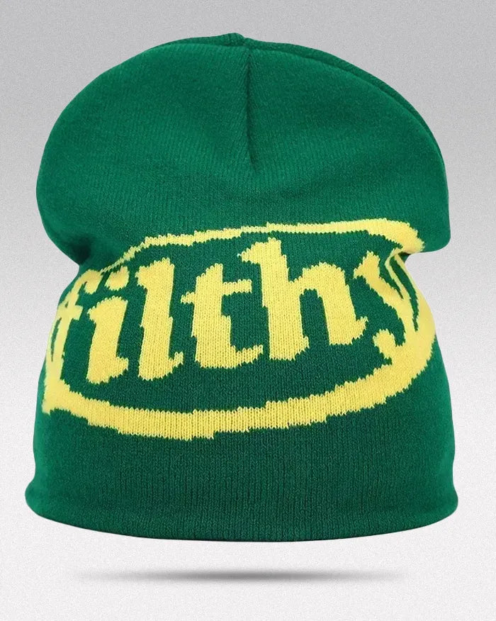 Beanie Hat Y2K ’Filthy’ - Green