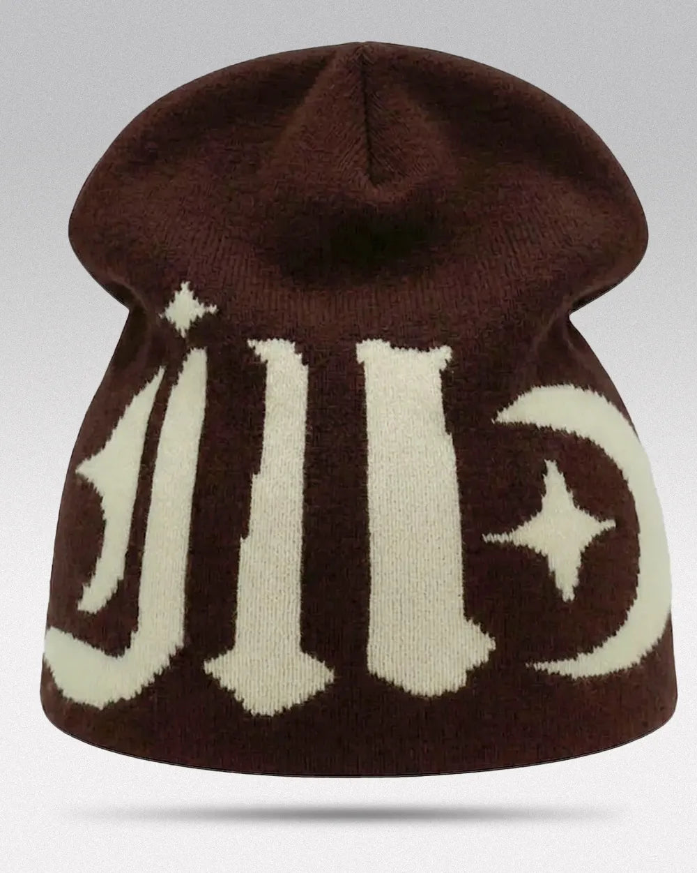 Beanie Hat Y2K ’Polaris’ - Coffee