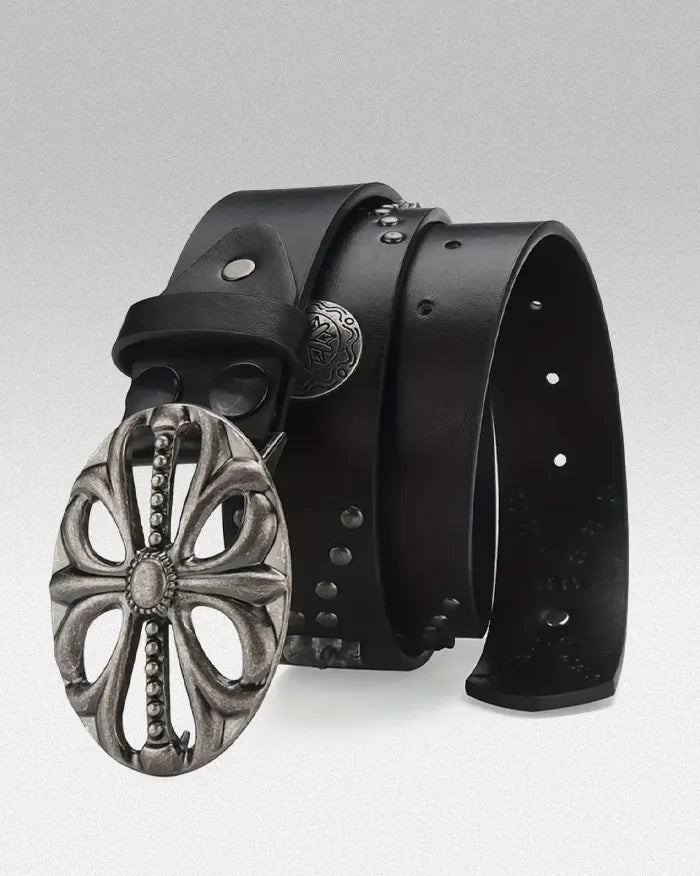 Belt y2k ’Halcyon’ black / 120cm / 47inches