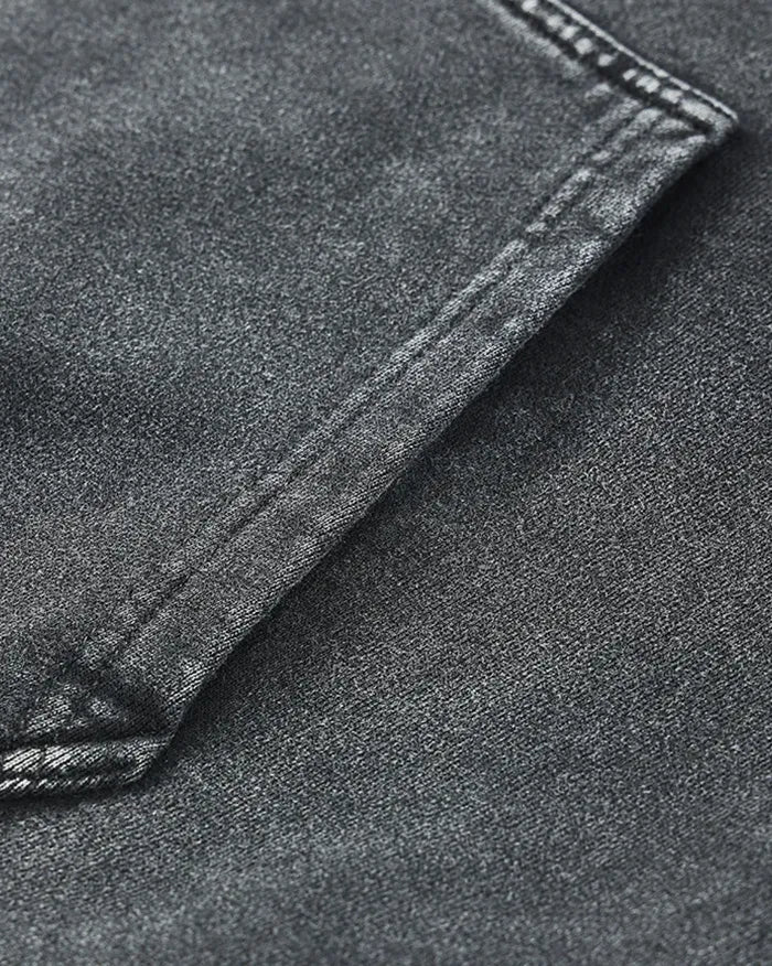 Black acid wash hoodie ’Darkstar’