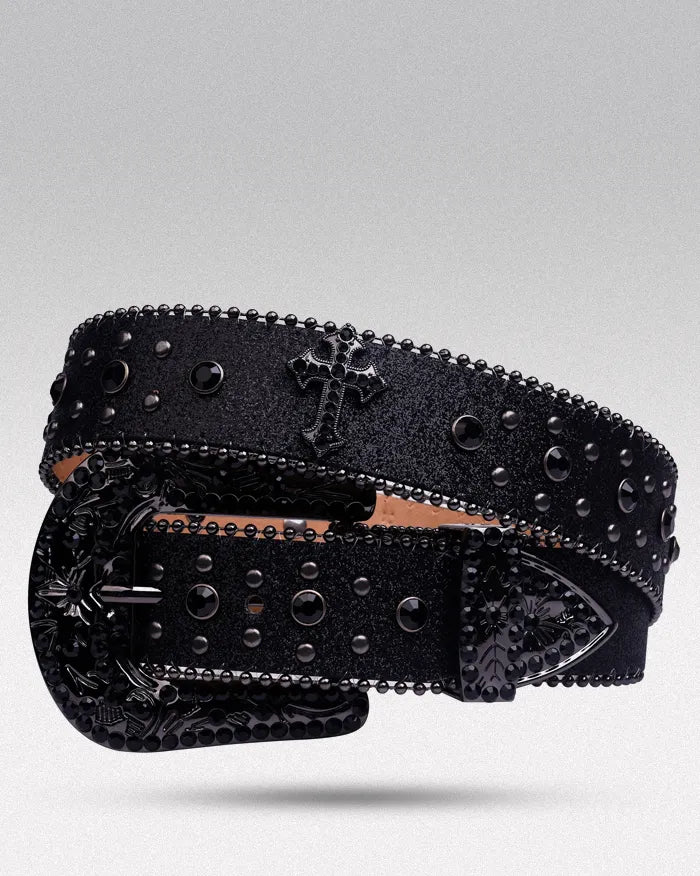 Black y2k belt ’Cryo’