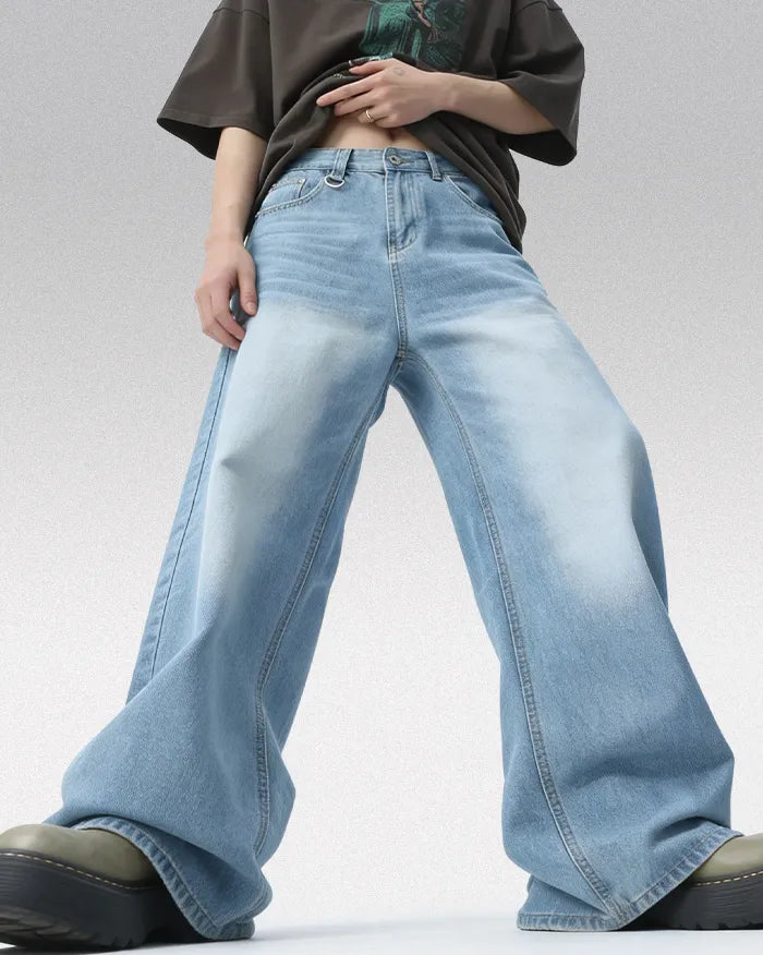 Blue y2k jeans ’Jetstream’ - Light / XS
