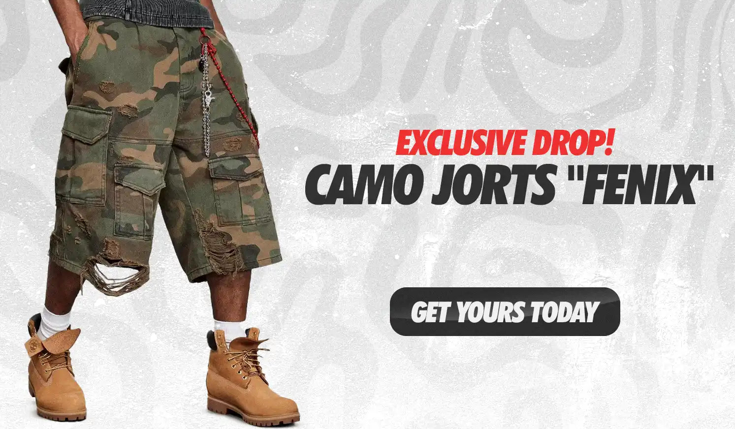 camo jorts fenix