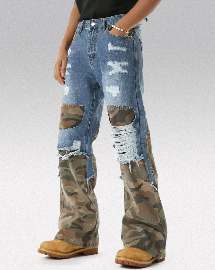 Camouflage Patchwork pants ’Cypher’