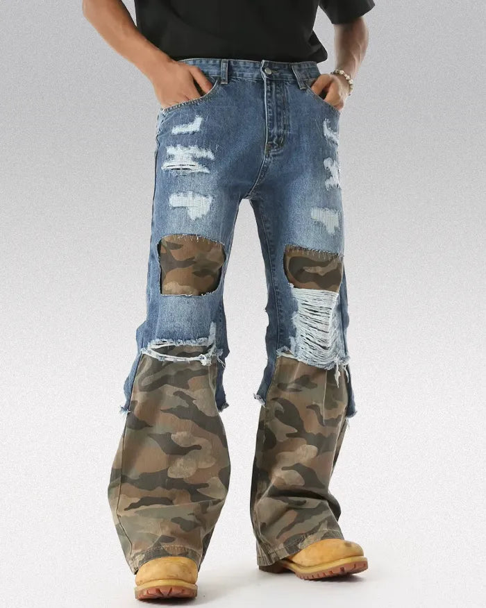 Camouflage Patchwork pants ’Cypher’