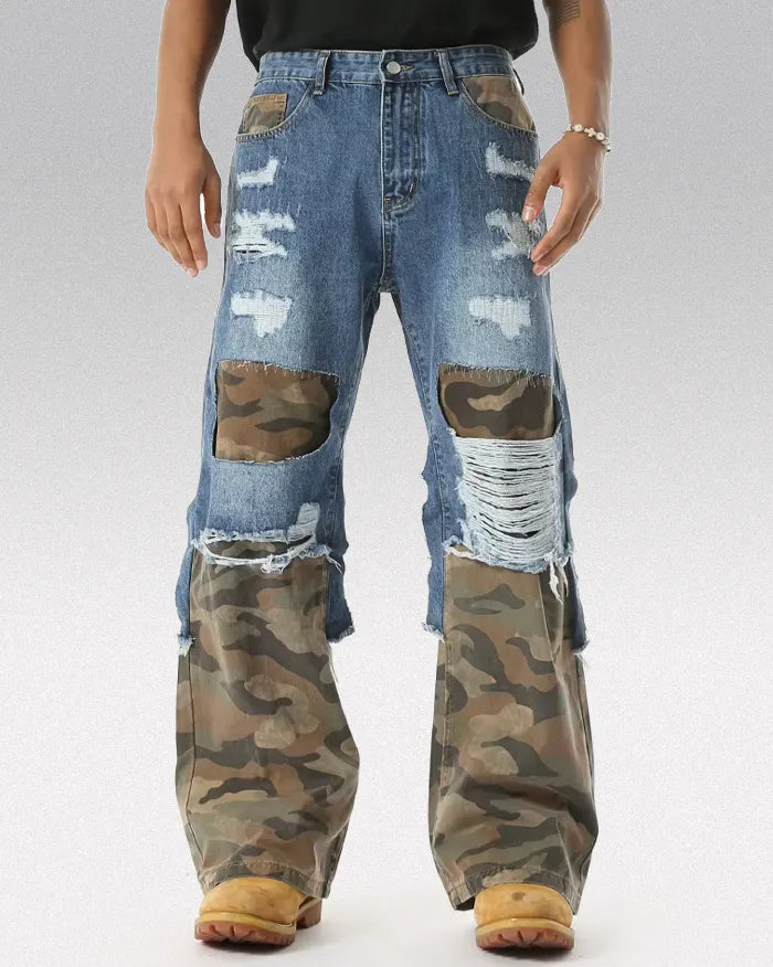 Camouflage Patchwork pants ’Cypher’