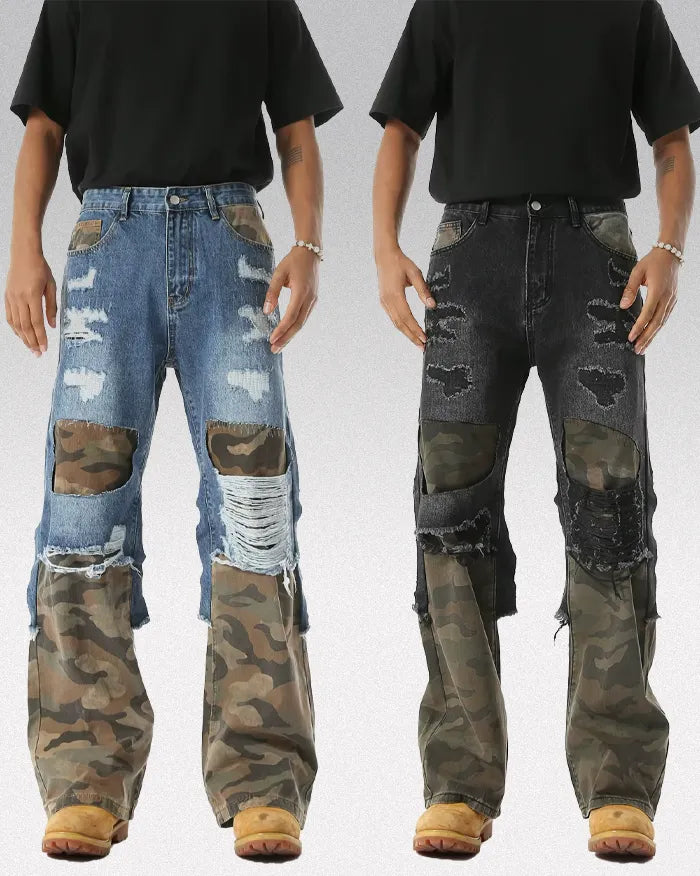 Camouflage Patchwork pants ’Cypher’