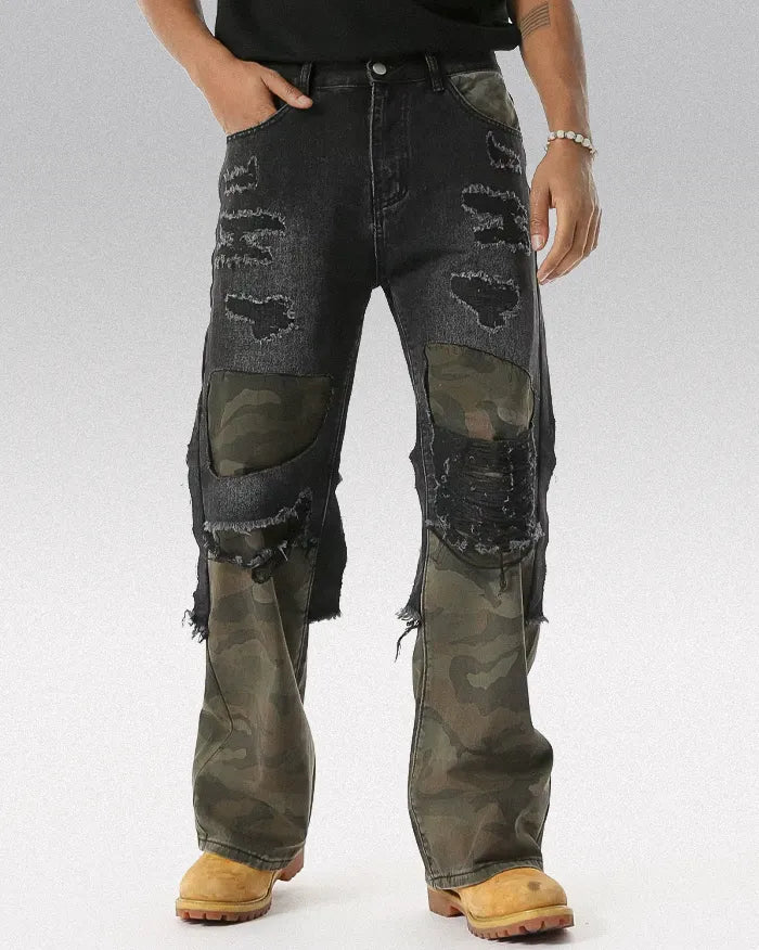 Camouflage Patchwork pants ’Cypher’