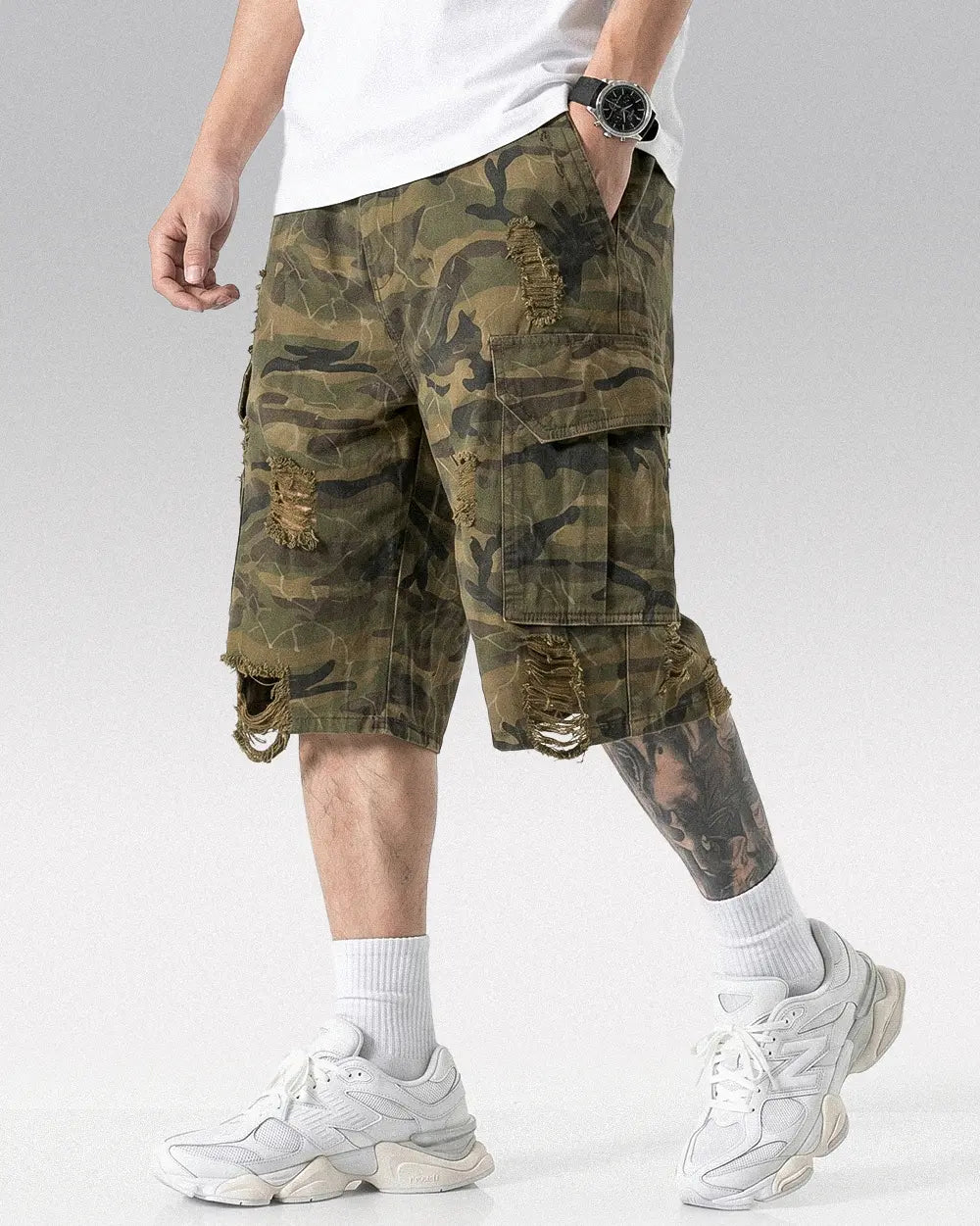 Cargo Camo Jorts ’Feral’