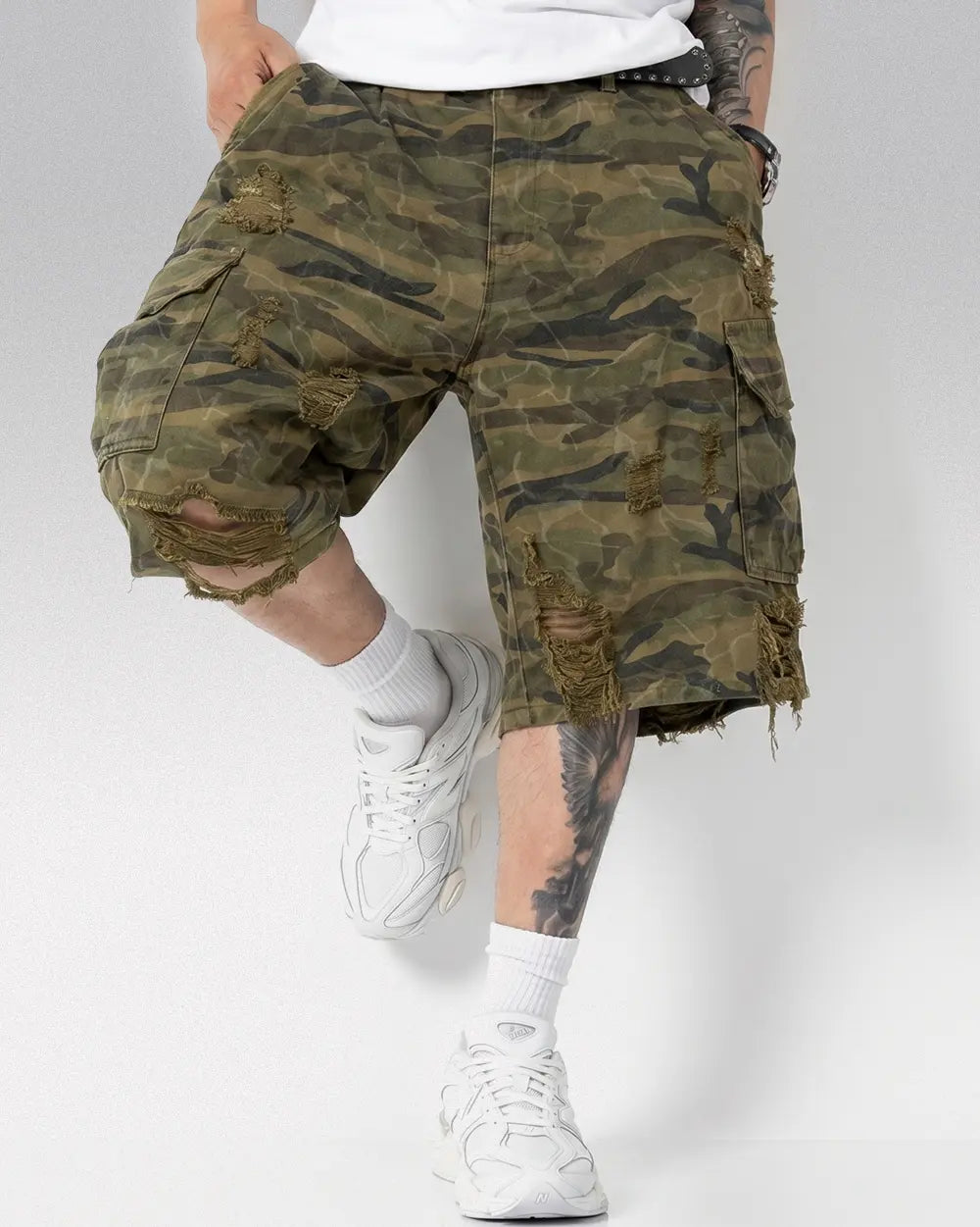Cargo Camo Jorts ’Feral’