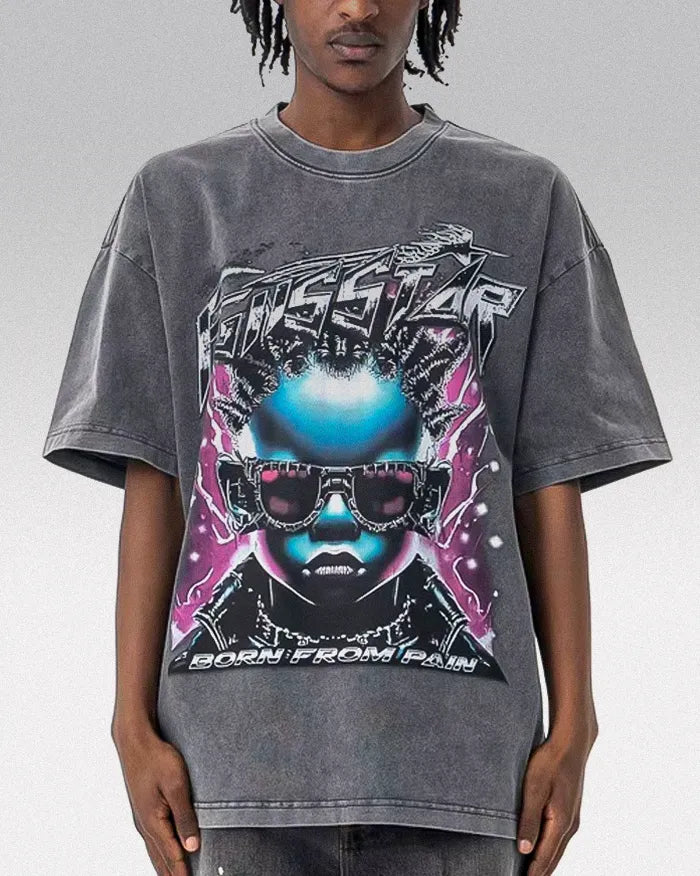 Cyber y2k shirt ’Cygnus’ - M