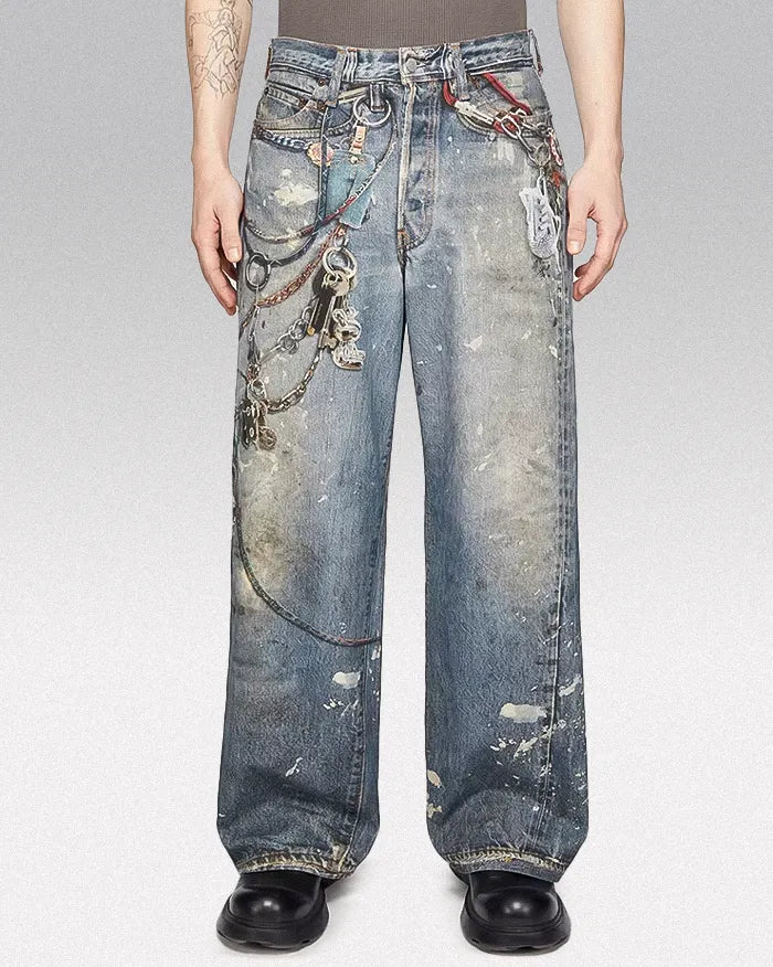 Digital printing on jeans ’Zenith’ - S