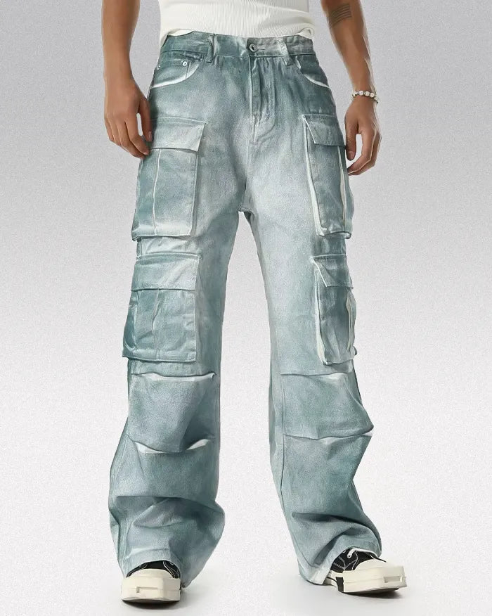 Distressed Cargo Jeans ’Surge’