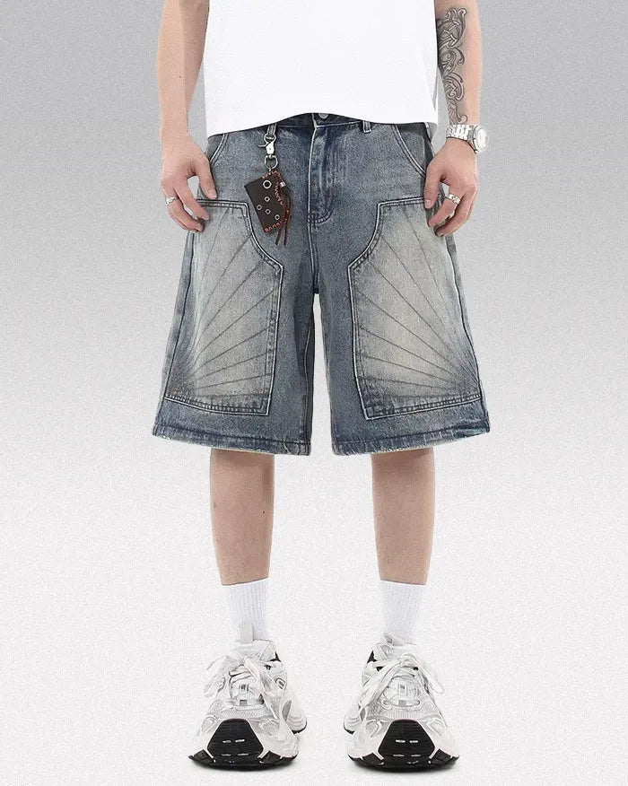 Distressed jorts ’Vortex’