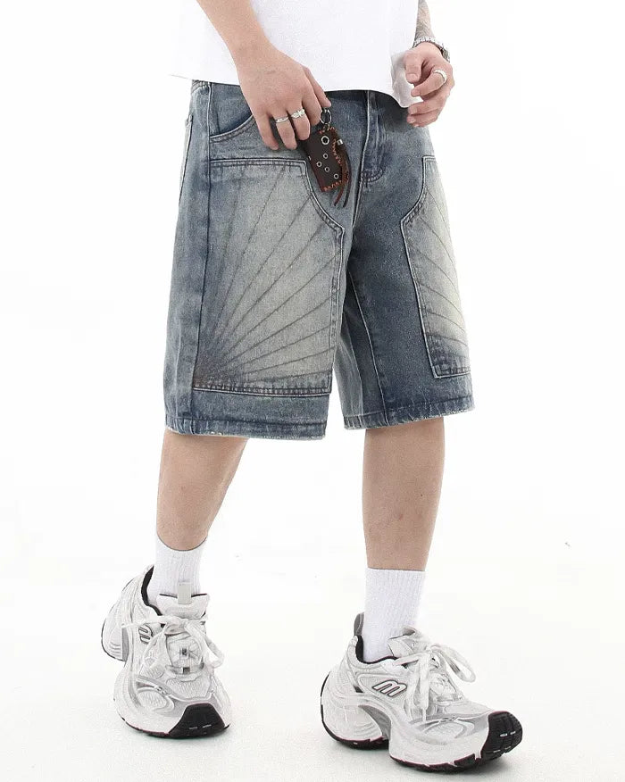 Distressed jorts ’Vortex’