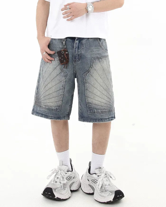 Distressed jorts ’Vortex’